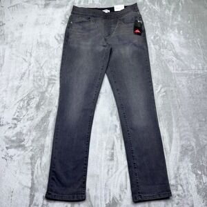 Croft & Barrow Womens Sz 6 Gray Girlfriend Pull On Denim Jeggings